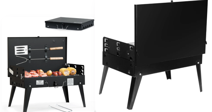 PARRILLA BBQ PORTÁTIL Y PLEGABLE