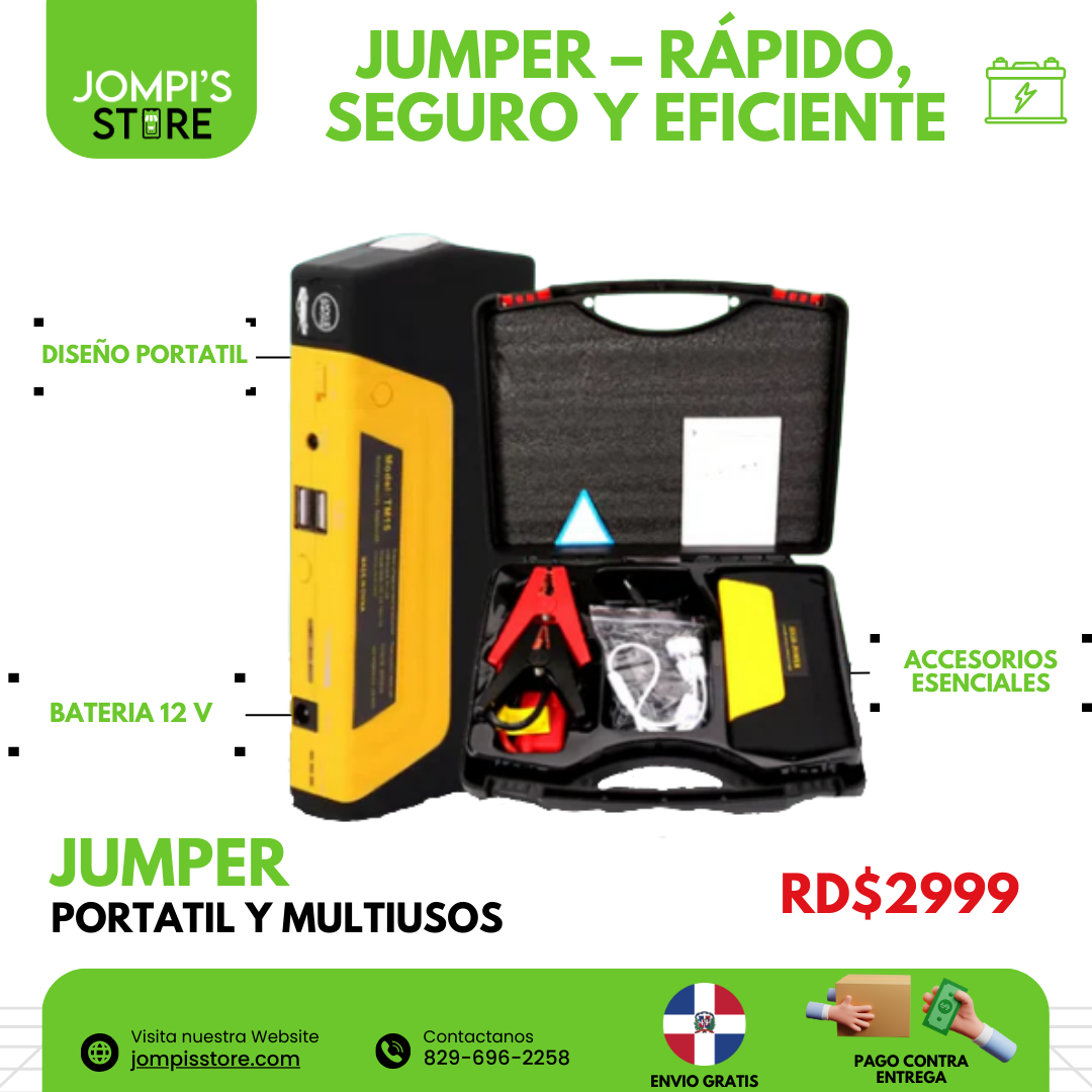Jumper de batería portátil 🔋